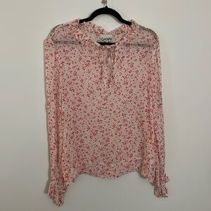 GANNI Floral Printed Blouse